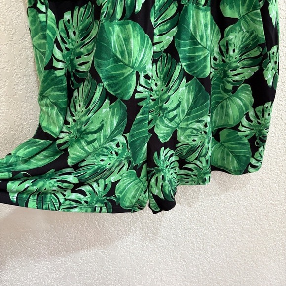 WHBM Palm Leaf Ruffle Surplice Romper | Size Small - Picture 6 of 7